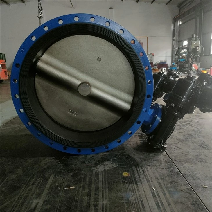 Large diameter electric flange butterfly valve6