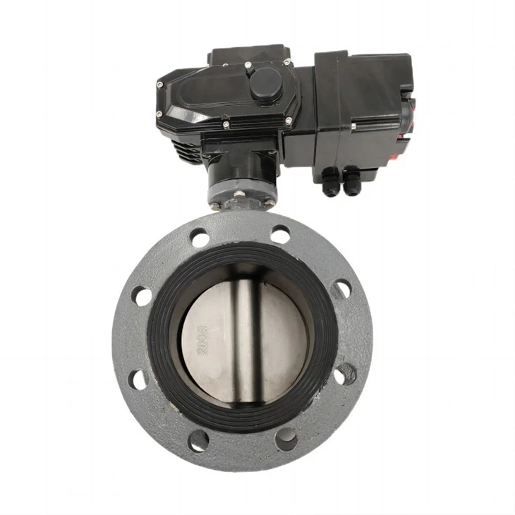 Katup Kupu-Kupu Flange Listrik Kecil Presisi